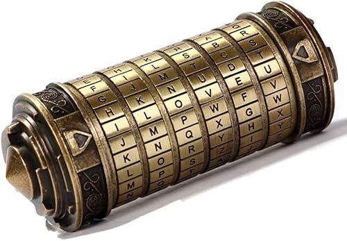 Cryptex Da Vinci Code Mini Cryptex Schloss Puzzleboxen mit versteckten Fächern Jahrestag Valentinstag Romantische Geburtstagsgeschenke für sie Geschenke für Freundin Box für Männer