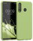 kwmobile Hülle kompatibel mit Huawei P30 Lite Hülle - weiches TPU Silikon Case - Cover geeignet für kabelloses Laden - Grüne Tomate
