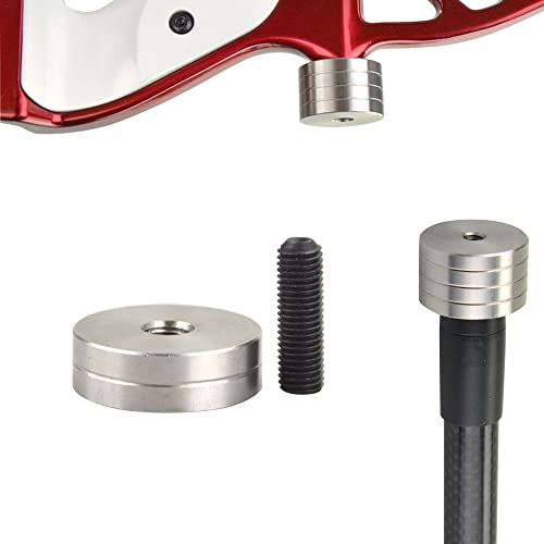 wolfman Bogenschießen Bogenstabilisator 1/2/4 Unze Gewichtssatz Edelstahl Stabilisatorgewicht Schraube 1/4 5/16 Ausgleichsstange Stoßdämpfung Gegengewicht Recurvebogen Compoundbogen (5/16, 2 Unze)