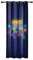 YongFoto 107x215cm Video Game Curtains for Gaming Room Fluorescence Gamepad Pattern Brick Wall Fantasy World Window Drapes for Kids’ Room, 1 Panel Drape Home Set