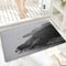 Badematte, rutschfest Waschbar Badezimmerteppich 60x100 cm,Scenic Horizon Cliff View Cliffs Black Outdoor,Badvorleger mit Wasserabsorbierenden, Weichen Mikrofasern für Badewanne, Dusche und Badezimmer