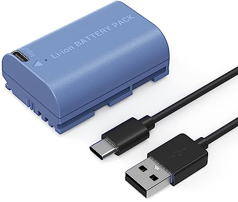 SMALLRIG 2400mAh Battery Akku für LP-E6NH Canon R5/R6/R7 Kamera, Kamera-Akku mit USB-C 2,5 Stunden Schnellladung für Canon R, R5C, 5D II/III/IV, 6D, 6D II, 7D, 7D II, 60D, 60Da, 70D, 80D -4264
