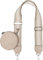 styleBREAKER Taschen Schulterriemen verstellbar Pünktchen Muster mit kleiner Börse, Wechsel Taschengurt, Handyband, Handykette 02013037, Farbe:Taupe