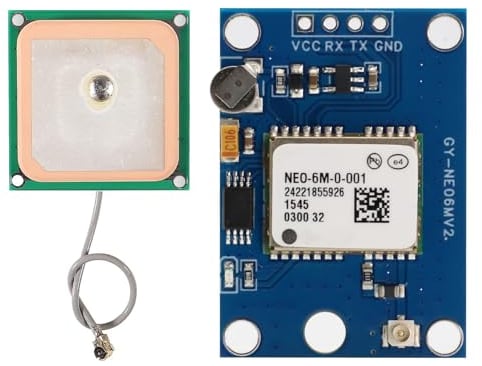 APKLVSR GPS Modul,GPS GPS6MV2 Modul mit Antennen-Flugsteuerung,GPS Positionsmodul MWC IMU APM2 für Arduino