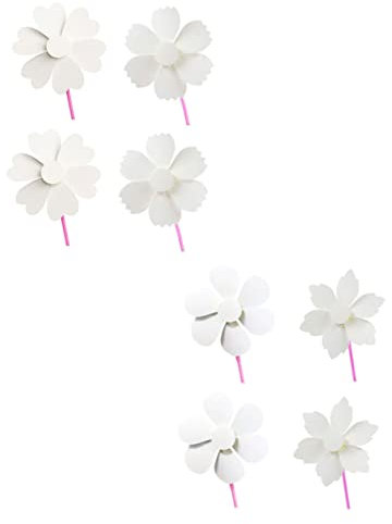 DRESSOOS 8 Stück Unfertige Papierwindmühlen Leere DIY-windräder Für Junge Mädchen Gemischter Stil Hochwertige Materialien Einfaches Design Für Kindergarten Und Heimdeko