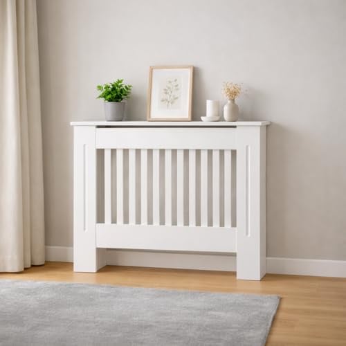 Home Treats Designer Small White Mdf Radiator Cover (Small)