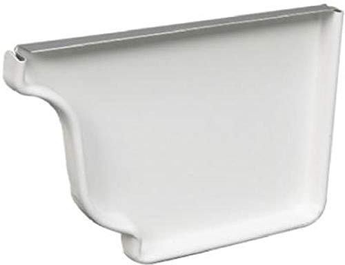 Amerimax 27006 Right End Cap, White, Pack of 1