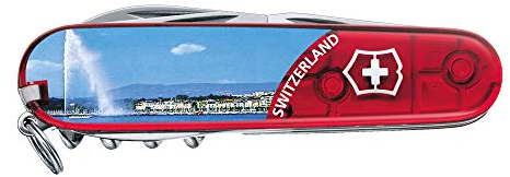 Victorinox, Climber, Couteau de Poche Suisse, Multifonction, Léger, 14 Fonctions, Grande lame, Tire-bouchon, Ouvre-boîtes