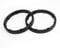 sourcing map Auto Car Truck Black 16.5cm Plastic Speaker Spacers 18mm Depth 2 Pcs