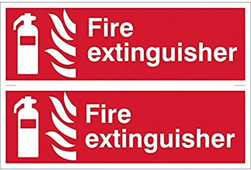 Draper 72444 2 x Extinguisher' Fire Equipment Sign