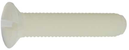 Reidl Senkschrauben mit Schlitz 8 x 40 mm DIN 963 Kunststoff blank 200 Stück