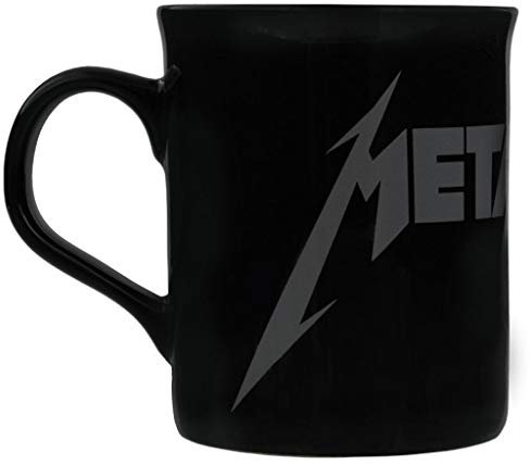 Offizielle Metallica Tasse - Grau Logo - Schwarz Kaffeebecher
