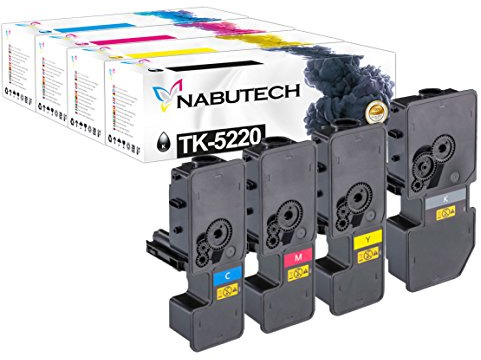 Nabutech 4 Original Toner kompatibel zu Kyocera TK-5220 für Kyocera ECOSYS M5521cdn, M5521cdw, P5021cdn, P502