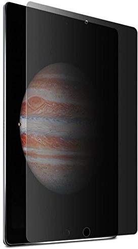 Foxcrypt Premium 2.5D - Anti Spy Blickschutzfolie Blickschutzfilter - Privacy Filter - Panzerfolie Schutzfolie für Apple iPad Air/Air 2 / Pro 9.7“ / iPad 9.7 2018 & 2017 - Tempered Glass Protector