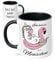 True Statements Tasse Ich hasse Menschen- personalisiert mit Wunsch-Namen - originelles Geschenk, Einhorn - innen schwarz