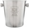 Ice Bucket - Personalised Stainless Steel Ice Bucket That Can Be Engraved with Any Message for A Unique Gift.
