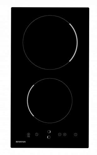 PLACA VITROCERAMICA VIT2FBN INFINITON (Ancho 30 cm, 2 Fuegos, Deteccion de Olla, Control Tactil, Función boost, 9 Niveles de Potencia)