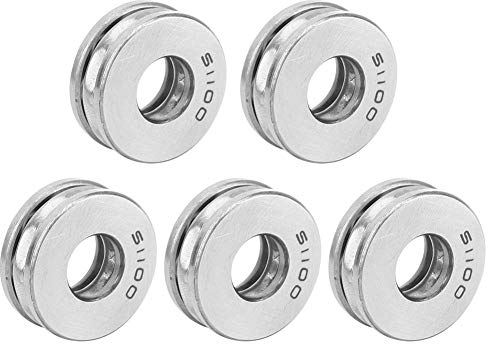 5Pcs 51100 Flugzeug Axial Axial Thrust Ball Rollenlager 2RS Dichtung Staubdichtes, geräuscharmes Lager ersetzen