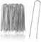 com-four® 50x Erdanker 200x25x3,8mm aus beschichtetem Stahl - robuste Erdnägel zur Befestigung von Unkrautvlies und Folien - Bodenanker für Garten und Camping - rund (050 Stück - 200x25x3.8mm)