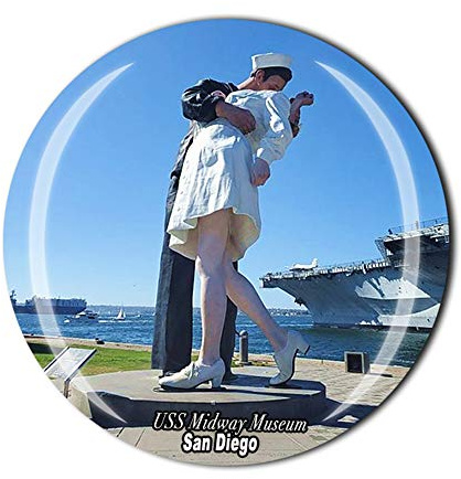 Kühlschrankmagnet USS Midway Museum San Diego United States Souvenir Geschenk