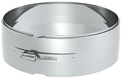 Klemmband für doppelwandige Schornsteine DW; Edelstahl (passend für DW-Rohre mit Ø 210 mm Außendurchmesser)
