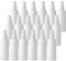 TIANZD 24 Pieces Empty 100 ml White Plastic PET Fine Mist Spray Bottles with White Pump Portable Sprayer for Perfume Water Cosmetic Travel Containers Refillable, 2x Funnel
