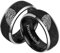 Passende Promsie Paarringe His Queen Her King Gravur Ringe Krone Muster Ringe Schwarz Matt Ringe Titan Stahl Ringe Paare Eheringe Breite 8mm Ring Real Love Verlobungsbänder Ring für Frauen Ring