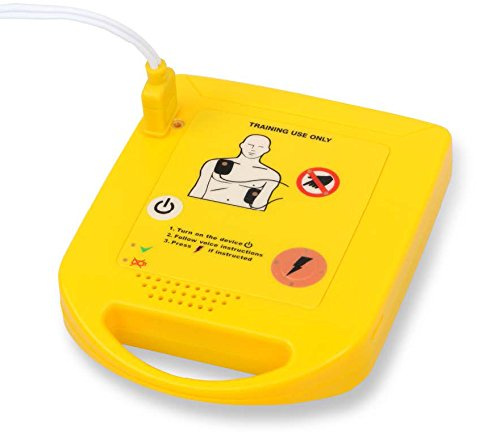 8X Mini AED Trainer XFT-D0009 Trainingsgerät Lehrgerät Erste Hilfe Zug Lehrmaschine mit Elektrodenpads Erwachsene Kind Pad Echtes Student Lernwerkzeug Englisch Sprache Lauter Sprachansagen