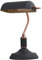HJXDtech Vintage Desk Lamp/Table Light/Bedside Study Office Banker's Lamp with Matte Black Shade,Solid Base and Button Switch