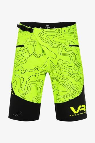 Valentino Rossi VR46 Kurze Hosen Performance Short MTB Topography,34,Gelb