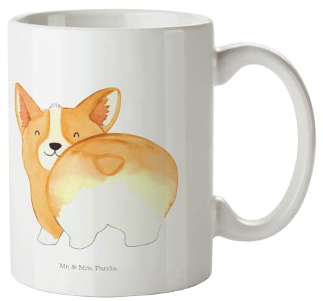Mr. & Mrs. Panda Tasse Corgi Po - Geschenk, Selbstliebe, Tasse bedrucken, Kaffeetassen, Hundebesitzer, Spruch, Hund, Motivation, Hundespruch,