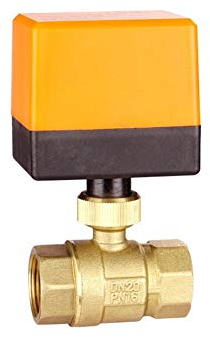 DN15 / DN20 / DN25 elektrisch motorisierter Gewindekugelhahn Messing AC 220 V 2-Wege-3-Draht-2-Punkt-1.6Mpa mit Antrieb for Wasser, Gas, Öl Tropffreies Verbindungswasserventil (Specification : DN20)