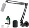 Razer Seiren X Stand Wall Mount Boom Arm with Mic Cover Foam and Table Mount Clamp, Mic Stand with Windscreen Pop Filter for Razer Seiren X Mic by YOUSHARES