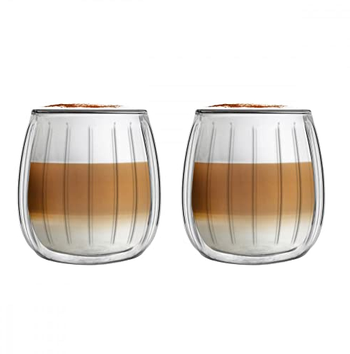Vialli Design Tulpe 8982 Doppelwandige Trinkgläser, 250 ml, 2 Stück
