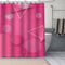 Rosso Tondo Tenda Doccia 180x240cm, Tenda da Doccia Addensare in Antimuffa Tenda Vasca da Bagno Impermeabile Tessuto Poliestere Antiruggine Lavabile Esterno con 12 Gancetti per Vasca e Bagno