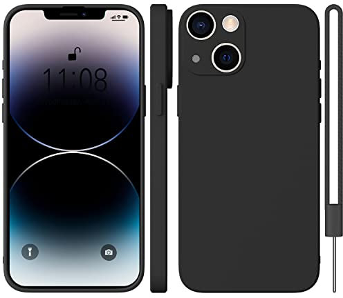WXX iPhone 14 Plus Case Silicone Slim Case Anti-Slip Soft Touch Matte Black