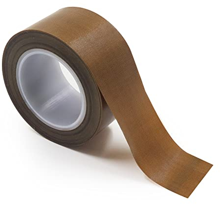 PTFE Coated Fiberglass Teflon Tape High Temperature, Insulation PTFE Fabric Tape Adhesive Teflon Strips 0.18mm Thick for Weston Vacuum Sealer Machine Christmas Gifts(3cm x 10m)