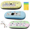 WACH AUF 3 Pezzi Custodia Rigida Occhiali Gatto Portaocchiali Astuccio Bambina Custodia Portatile per Occhiali Viaggio con 3 Panni Pulizia per Donna Ragazza bambino Studio Lavoro
