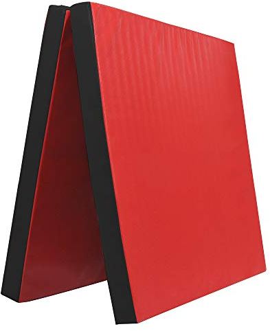 Grevinga® klappbare Turnmatte | RG 22 | 200 x 100 x 8 cm | ROT-SCHWARZ
