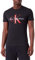 Calvin Klein Jeans Men Short-Sleeve T-Shirt Core Monologo Slim Fit, Black (Ck Black/Salsa), 3XL