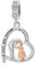 enjoylifecreative Vater Tochter Charm fit Pandora Charms Armband 925 Sterling Silber Papa Tochter Charms für Armbänder Geburtstag Valentinstag Geschenke für Tochter