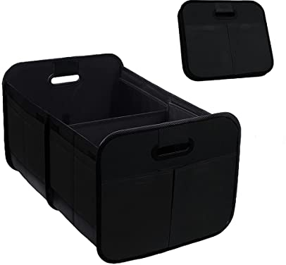 CGEAMDY Car Trunk Organizer, Car Storage Box, Collapsible Multi-Compartment Pockets Large Capacity Cargo Organizer, Foldable and Waterproof with Reinforced Handles, Car Accessories for SUV Truck Van