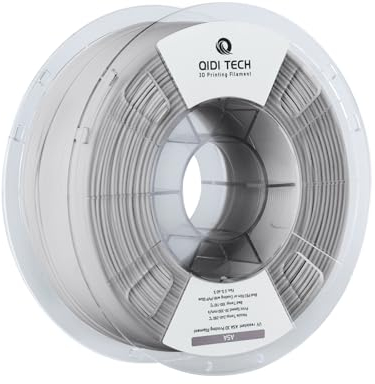 QIDI TECH ASA Filament 1.75mm grau,3D Drucker Filament ASA 1kg Spule(2.2lbs),Hohe UV Beständigkeit,Geruchsarm,Perfekt für den Druck von Outdoor Funktionsteilen,Passend für die meisten FDM 3D Drucker