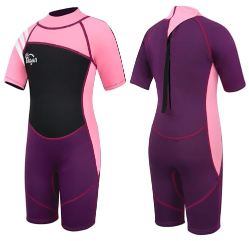 Yikayin Kids Wetsuit for Boys Girls – 2.5mm Neoprene Thermal Youth Wet Suit for Swimming, Diving, Surfing, Snorkeling