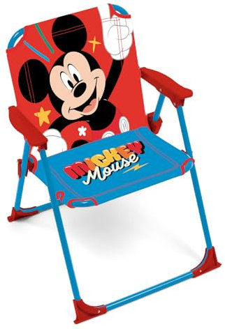 ARDITEX Disney Mickey WD16126 Klappstuhl mit Armlehnen, 38 x 32 x 53 cm