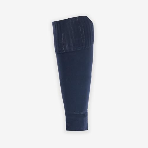 HARD YARDS - Sock sleeves to wear with grip socks - Anti-slip cuffs means no tape needed - For football/rugby/hockey/lacrosse - Colours to match your team kit (Navy)