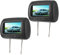 Pantalla de Reposacabezas Dual 2 Piezas, 7 Pulgadas Control Inalámbrico Reposacabezas Ajustable Reproductor de Video LCD Pantalla USB MP5 Monitor Negro