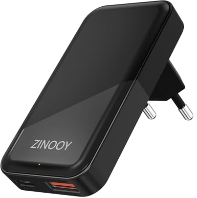 Zinooy Chargeur USB C, 20W Prise Secteur USB‑C pour iPhone 15/15 Pro/15 Pro Max 14/14 Pro/14 Pro Max/13/12/11/SE, Chargeur Rapide Plat pour Samsung Galaxy S24 S23 S22 S21, Huawei, Xiaomi