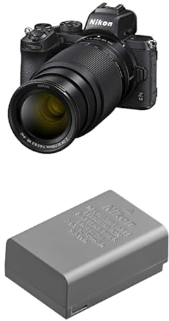 Nikon Hybride Z50 + Objectif Z DX 1650mm f/3.56.3 VR + Z DX 50250 f/4.56.3 VR + Batterie Li-ION EN-EL25a pour Hybride Z30, Z50 et Z FC