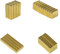 Magnete für Magnettafel 20 Stück Extreme Starker Set Magnet eckig zum Basteln Blockmagnete Quadermagneten Pinnwand Whiteboard stark kleine Flache Magneten Rechteckig Gold Farbe (10 x 4 x 2 mm)